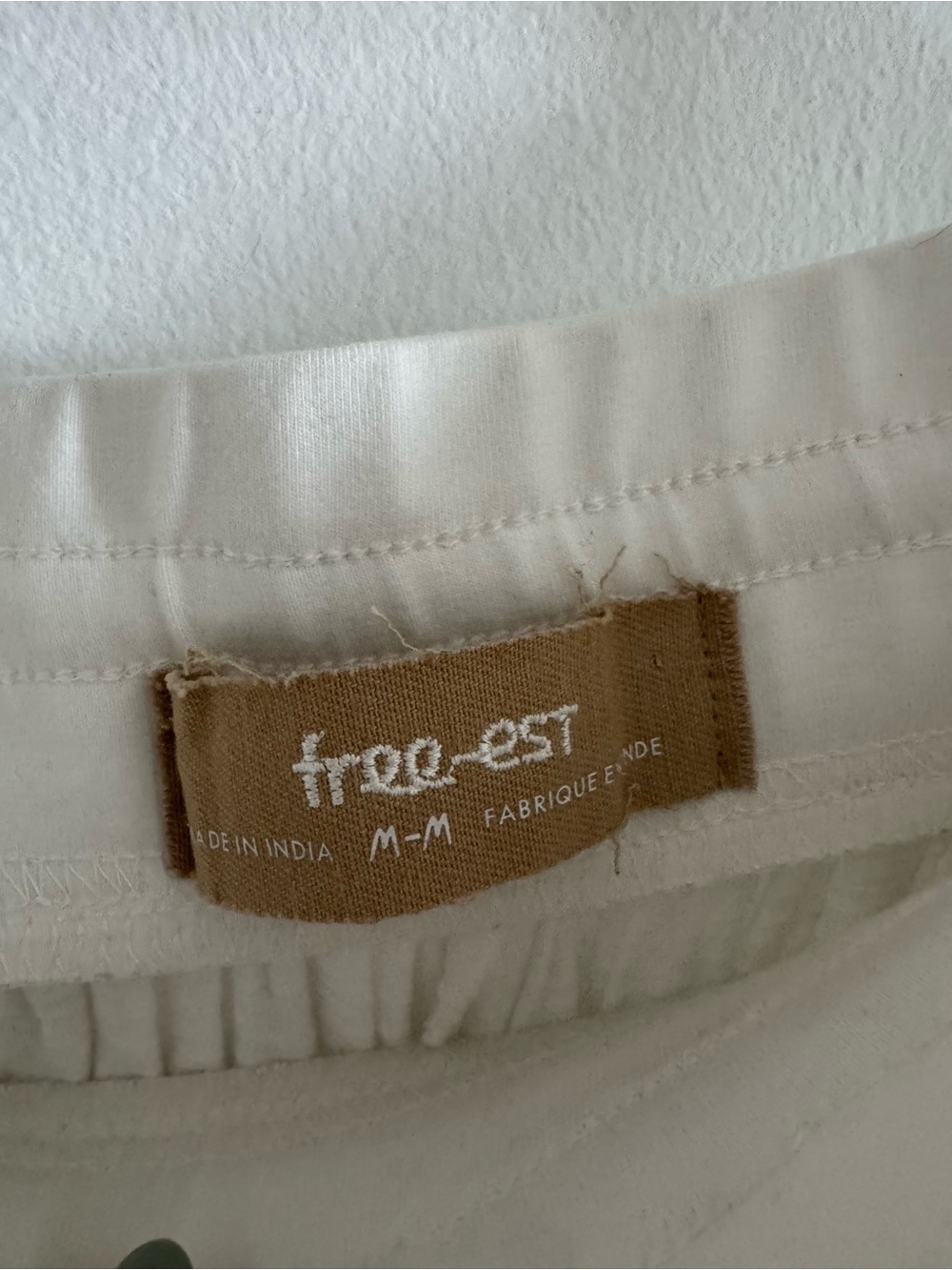 Free People free-est Quentin Wide Leg Flowy Pants in Ivory Coast - Picture 6 of 7